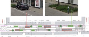 Sivegade i den nordlige ende af Danmarksgade i Frederikshavn