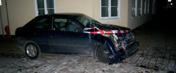 Stjålen bil impliceret i færdselsulykke i Sæby