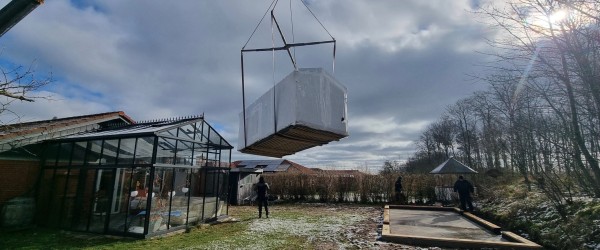Sæbys første Tiny House ”bygget” på blot 90 minutter