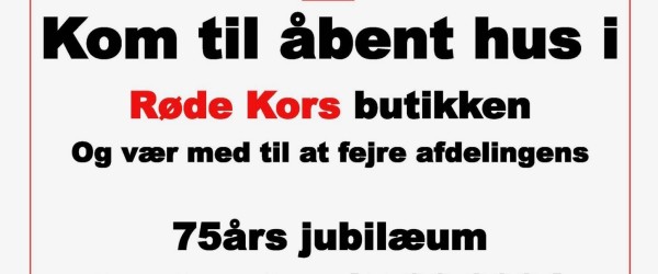 Røde Kors fejrer 75 års jubilæum i Sæby med åbent hus den 15. juni