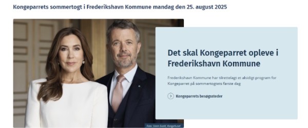 Vær med, når Kongeparret besøger Frederikshavn Kommune