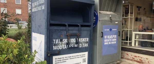 Blå Kors’ tøjcontainere flyttes fra Munkevang og Sæbygårdvej