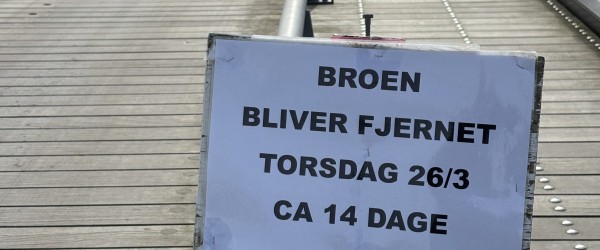 Inderbassin oprenses – bro fjernes midlertidigt