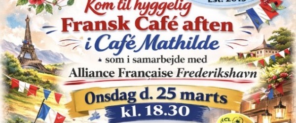 Fransk café aften i Café Mathilde