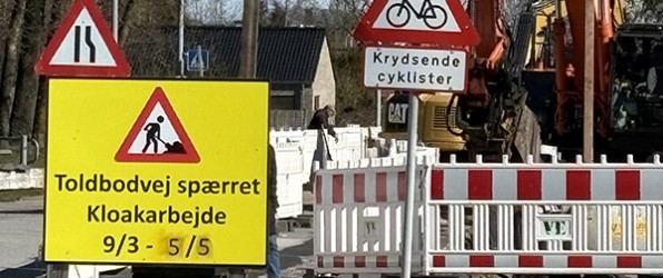 Kloakarbejde på Toldbodvej varer længere end først antaget