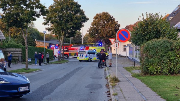Brand i etageejendom på Wenbovej i Sæby