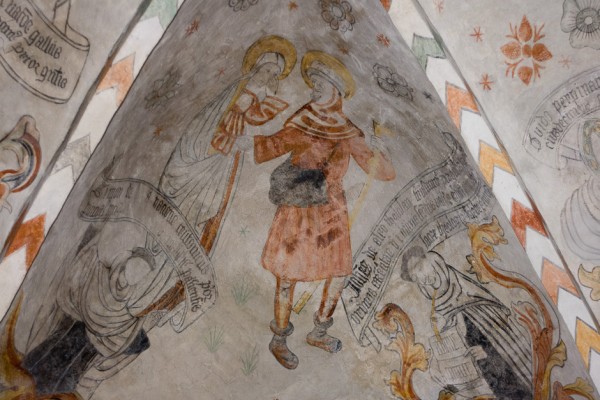 Hør en fortælling om Sæby Kirke med tidligere tiders tegneserier og graffiti