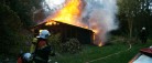 Sommerhus i Lyngså står i flammer