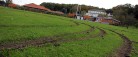 Græsplænen ved Kildeparken pløjet op