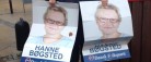 Hærværk mod valgplakater i Sæby…