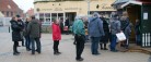 Varm suppe og hygge ved julemandens hus