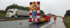 Vognbane spærret syd for Sæby på E45