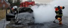 Bil udbrændte totalt på<br> Hjørringvej ved Hørby