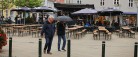Musikken på Torvet druknede i vand