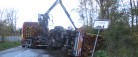 Anhænger væltet på Understedvej i Hørby