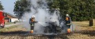 Traktor udbrændte på Ørtoftvej i Sæby