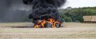 Traktor udbrændte fredag eftermiddag