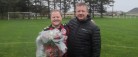 450 kamps jubilar fik blomster og klapsalver