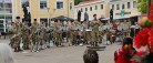 Prinsens Musikkorps i fuld galop på Sæby Torv