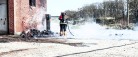 Kortslutning skyld i brand på landejendom