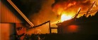 Voldsom brand raserede hus i Hørby i nat