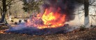 Campingvogn udbrændte på Nørrevej