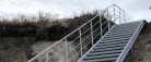 Trappe af stål er nu etableret ved Sæbys sydstrand