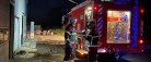 Brand i køkken på Vrængmosevej i natten
