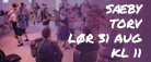 Dans og folkemusik på Sæby Torv lørdag den 31. august