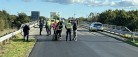 Motorvej E45 var spærret i begge retninger
