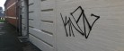 Sæby gågade udsat for graffiti-hærværk