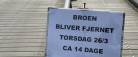 Inderbassin oprenses – bro fjernes midlertidigt