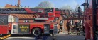 Tagetage på stuehus stod i flammer