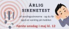 Sirenetest onsdag