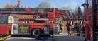 Tagetage på stuehus stod i flammer