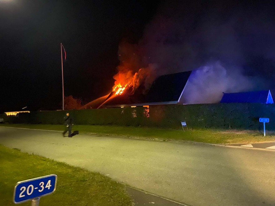 Villa i brand natten til tirsdag