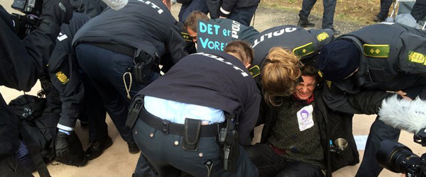 Sit down blokade i Dybvad<br>…