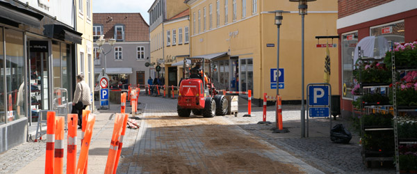 Eftersyn af belægningen i Grønnegade i Sæby Eftersyn af belægningen i Grønnegade i Sæby
