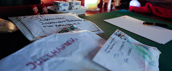 Send en hilsen til julemanden og få svar Send en hilsen til julemanden og få svar
