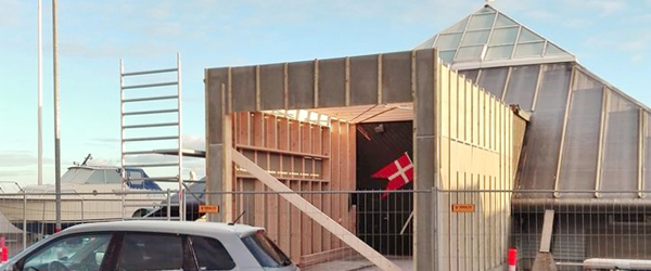 Sæby Redningsstation<br> bygger til i en stille lavsæson Sæby Redningsstation<br> bygger til i en stille lavsæson