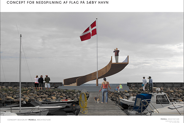 Concept for nedspilning af flag pa Saeby havn 3