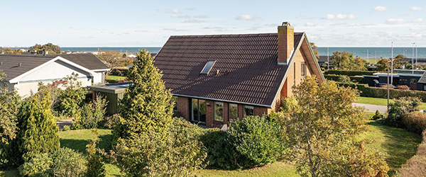 Velindrettet villa med panoramaudsigt over Kattegat