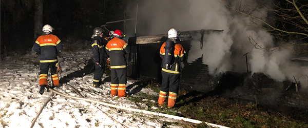 Sommerhus på Sæbygårdvej total udbrændt
