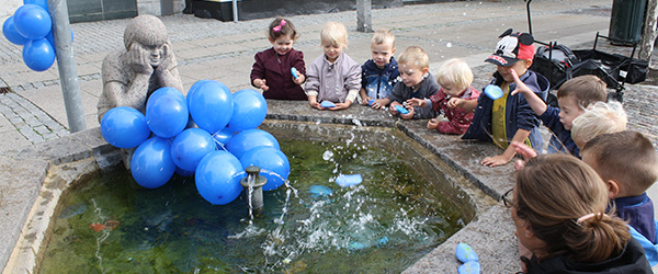 Fejring af Blå September på Sæby Torv
