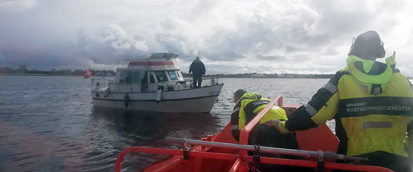 Sæby Redningsstation i aktion på Limfjorden Sæby Redningsstation i aktion på Limfjorden