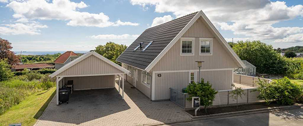 Flot villa på Kilden med udsigt over Frederikshavn og havet Flot villa på Kilden med udsigt over Frederikshavn og havet
