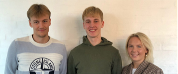 På billedet ses Laurits Rømer Christensen, Jakob Junker Jeppesen og Sofie Seedorff Sørensen, som udgør MyEpi i dag. Julie Olesen Mølholt og Christina Jepsen har også tidligere været en del af MyEpi.
Handelsskoleelev modtager flot legat for iværksætterprojekt