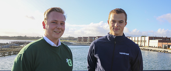 Jeppe Mortensen og Holger Grøntved Der skal være ungdomsboliger ved Sæby Havn