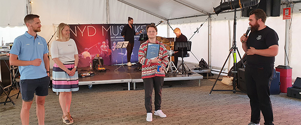 Casper Hejlesen modtog flot pris på Sæby Jazzfestival Casper Hejlesen modtog flot pris på Sæby Jazzfestival