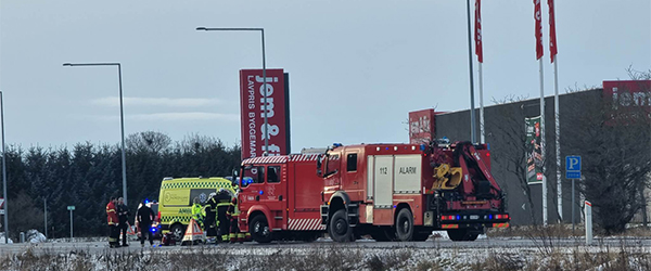 Færdselsulykke på Aalborgvej i Sæby Færdselsulykke på Aalborgvej i Sæby